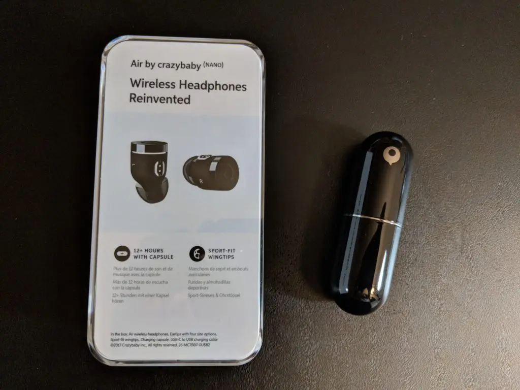 Photo Crazybaby Air NANO box and case
