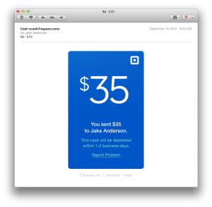 Square Cash Email
